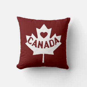 Canada Maple Leaf Heart Kissen