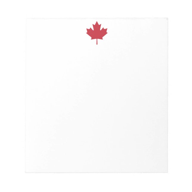 Canada Maple Leaf Notepad Notizblock (Vorderseite)