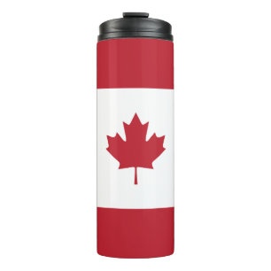 Canada Maple Leaf Red Stripe Tumbler Thermosbecher