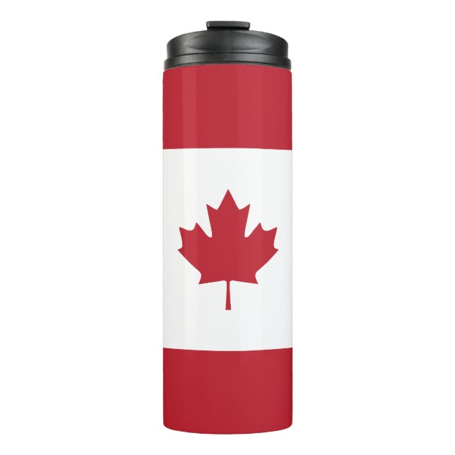Canada Maple Leaf Red Stripe Tumbler Thermosbecher (Vorderseite)