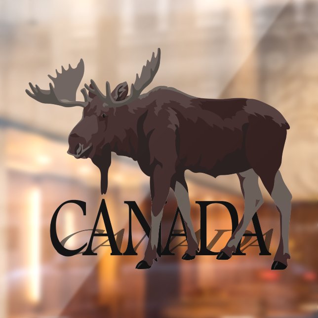 Canada Moose Decal Personalisierte Elch Fensterkla Fensteraufkleber (Blatt 2)