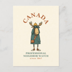 Canada Moose Neighbour Watch Postkarte