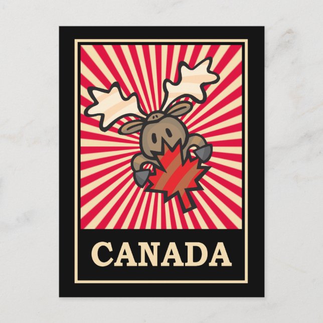 Canada Moose Postkarte (Vorderseite)