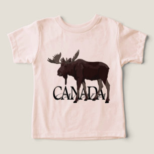 Canada Moose T - Shirt Baby Canadian Souvenir Shir