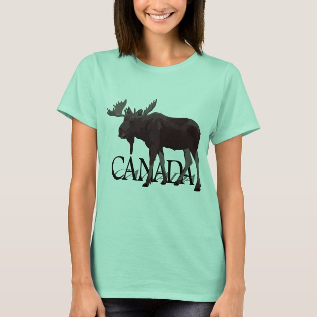 Canada Moose T - Shirt Canadian Souvenir Shirts (Vorderseite)