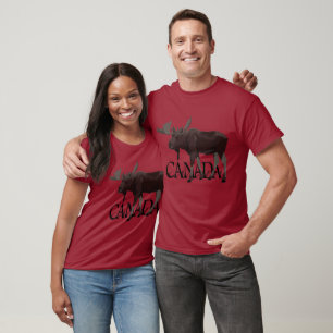 Canada Moose T - Shirt Plus Size Canadian Souvenir