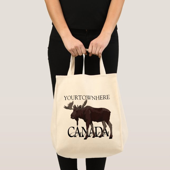 Canada Moose Toag Bag Custom Canada Bags Tragetasche (Vorderseite (Produkt))