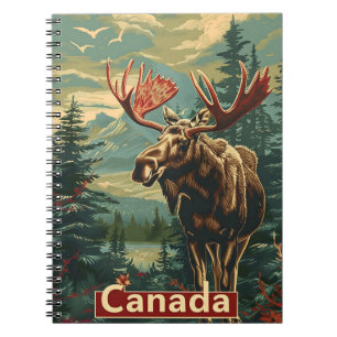 Canada Moose Vintag Notizblock