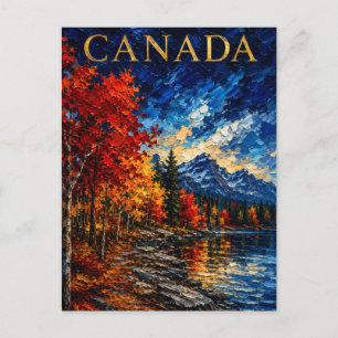 Canada: Radiant Autumn Mountains Art Souvenir Postkarte