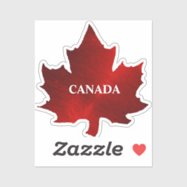 CANADA Roter Ahornleaf-Aufkleber Aufkleber