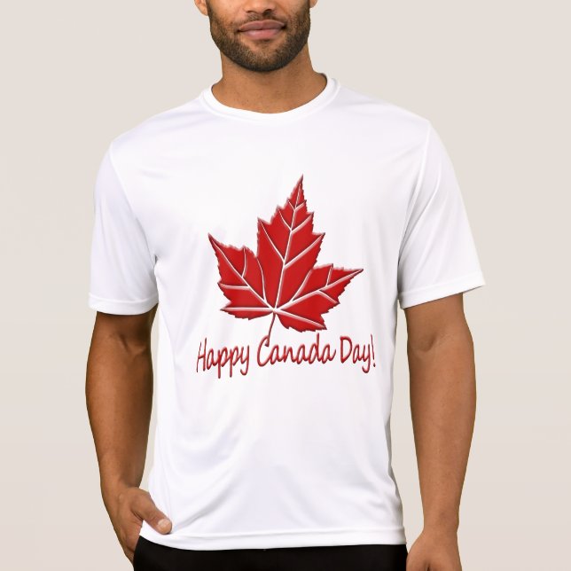 Canada Shirts Happy Canada Day T - Shirt (Vorderseite)