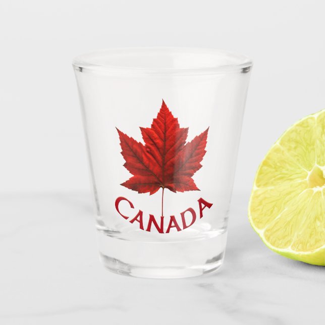 Canada Shot Glasses Canada Maple Leaf Souvenir Schnapsglas (Vorderseite)