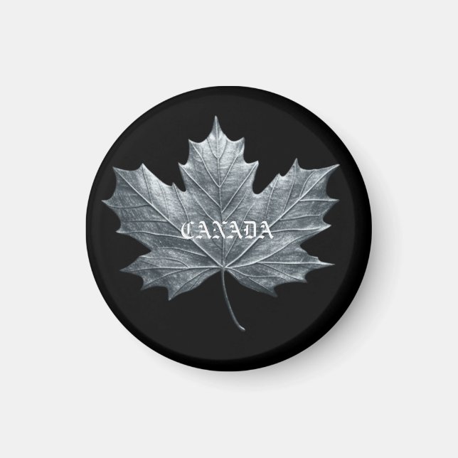CANADA SILVER MAPLE LEAF MAGNET (Vorne)