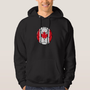 Canada Soccer Ball Flag Jersey Futbol Canadian Foo Hoodie