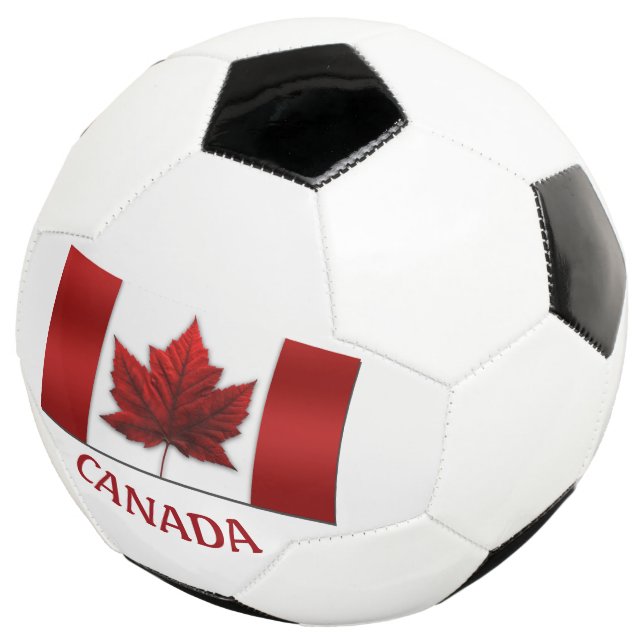 Canada Soccer Ball Personalisiert Canada Flag Game (Dreiviertel)