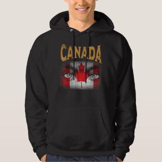 Canada Soccer Gift Flag Football Hoodie