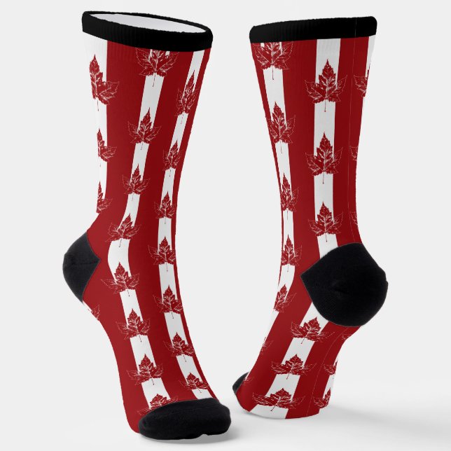 Canada Socks Cool Canada Socks Custom Souvenir Socken (Gewinkelt)