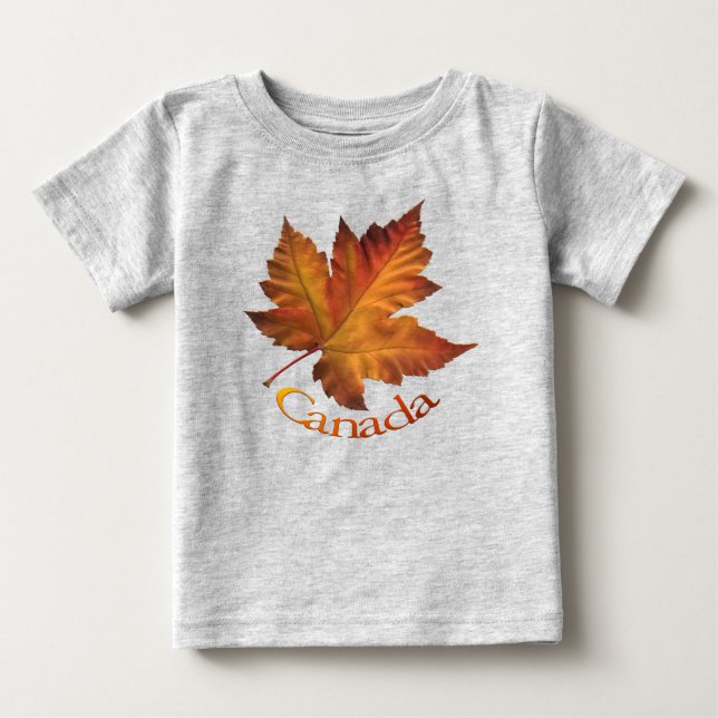 Canada Souvenir Baby T - Shirt - Personalisiert (Vorderseite)