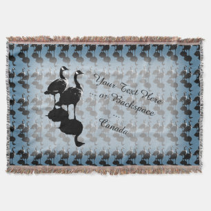Canada Souvenir Blanket Canada Goose Throw Blanket Decke