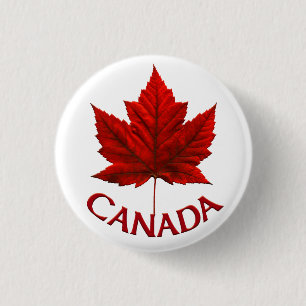 Canada Souvenir Buttons Canada Flag Maple Leaf But