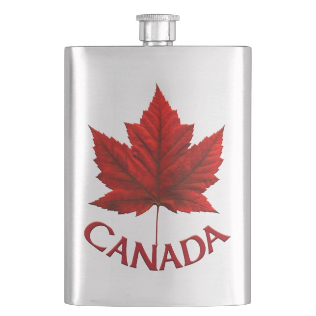 Canada Souvenir Flask Canada Flag Drink Flask Gesc Flachmann (Vorderseite)