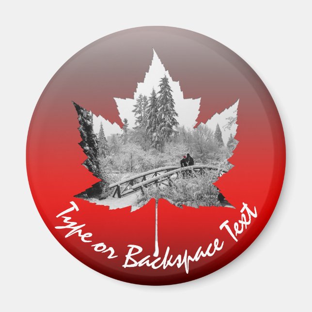 Canada Souvenir Kühlschrankmagnet Custom Canada Gi (Vorne)