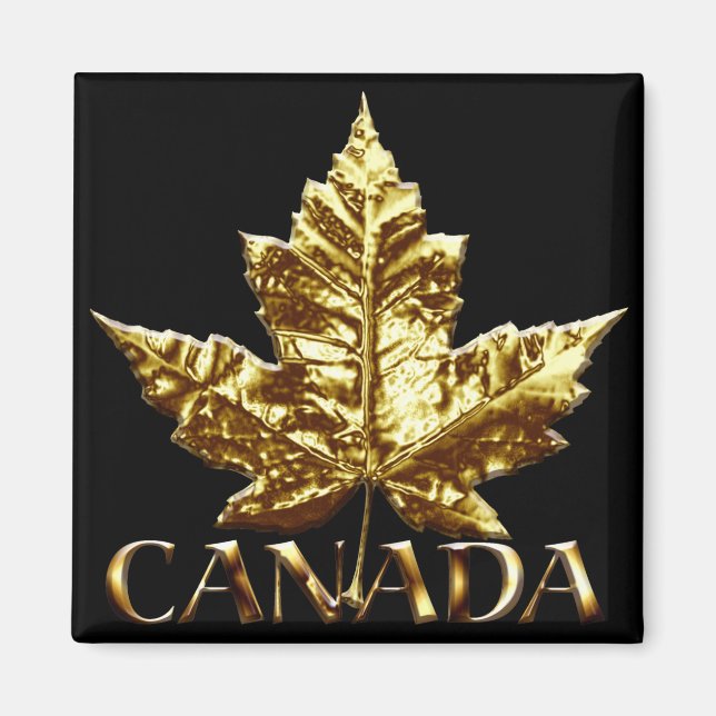 Canada Souvenir Kühlschrankmagnet Gold Canada Gift (Vorne)