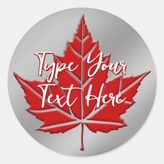 Canada Souvenir Magnete Personalisiert Canada Gift Runder Aufkleber (Vorderseite)