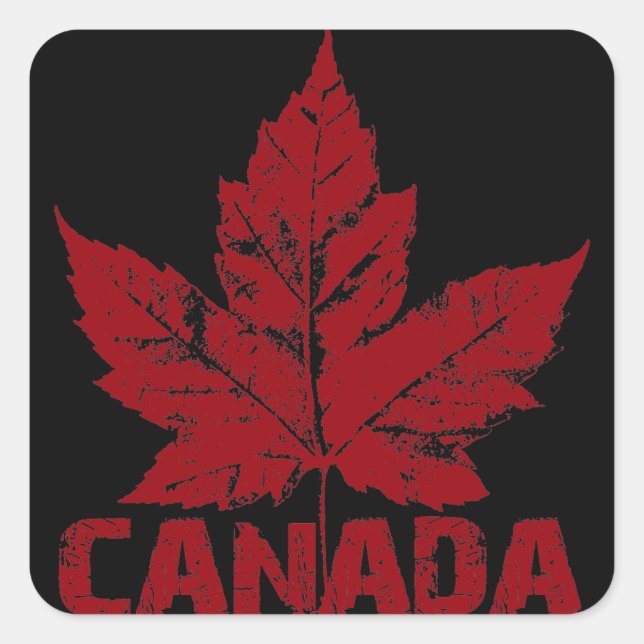 Canada Souvenir Stickers Red Maple Leaf Stickers (Vorderseite)
