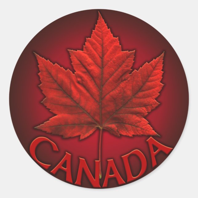 Canada Souvenir Stickers Red Maple Leaf Stickers (Vorderseite)