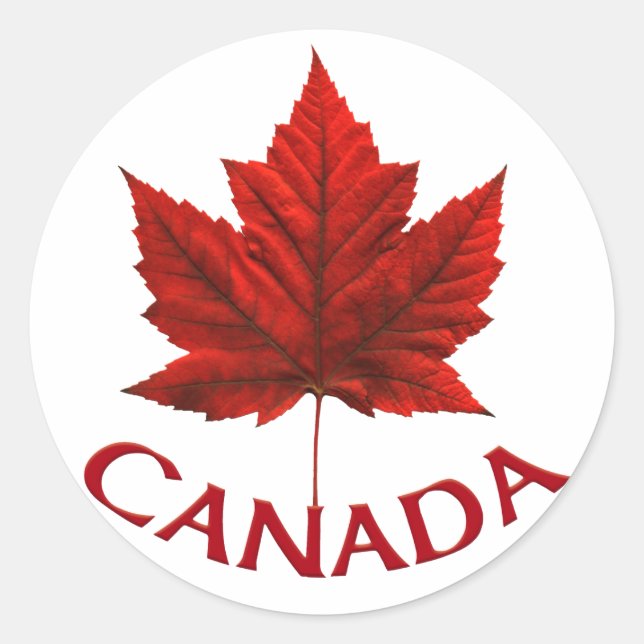 Canada Souvenir Stickers Red Maple Leaf Stickers (Vorderseite)