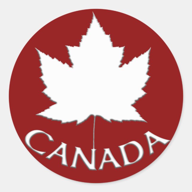 Canada Souvenir Stickers Red Maple Leaf Stickers (Vorderseite)