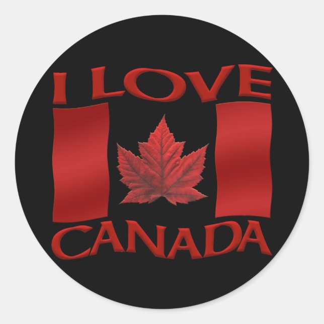 Canada Souvenir Stickers Red Maple Leaf Stickers (Vorderseite)