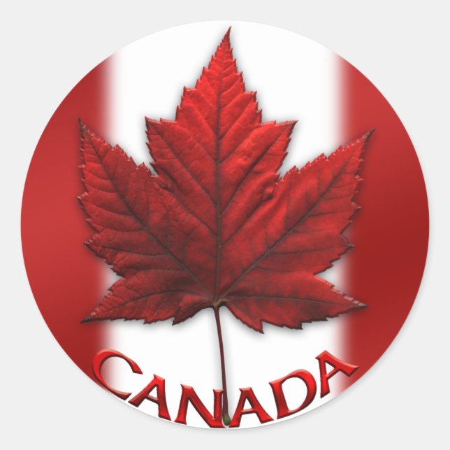 Canada Souvenir Stickers Red Maple Leaf Stickers (Vorderseite)