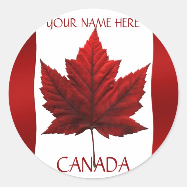 Canada Souvenir Stickers Red Maple Leaf Stickers (Vorderseite)