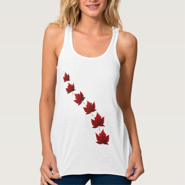 Canada Souvenir Tank Top Canada Mapsleaf Tops (Vorderseite)