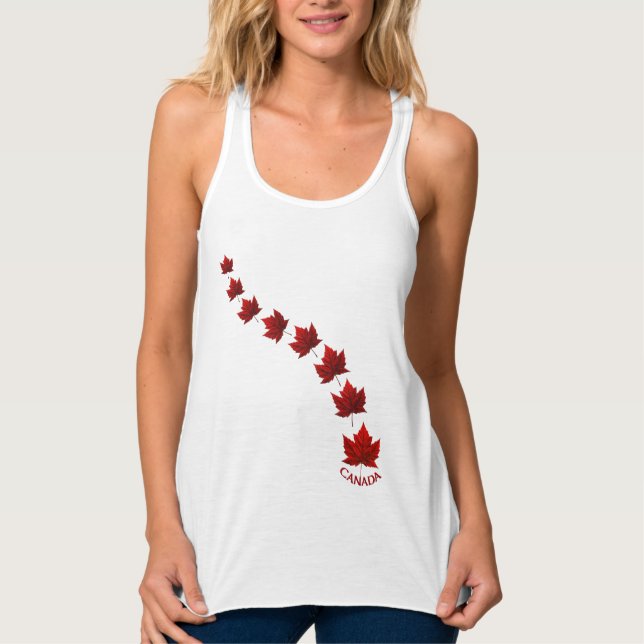 Canada Souvenir Tank Top Canada Mapsleaf Tops (Vorderseite)