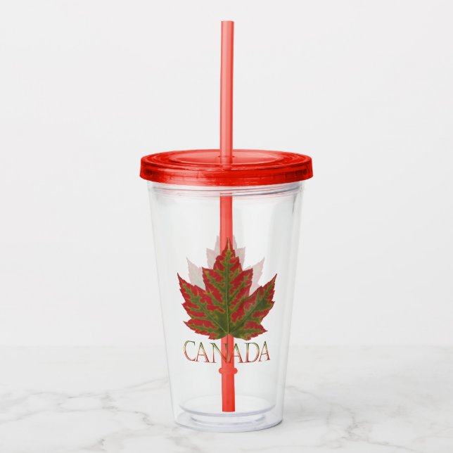 Canada Tumbler Canada Maple Leaf Souvenirs Acryltrinkbecher (Vorderseite)