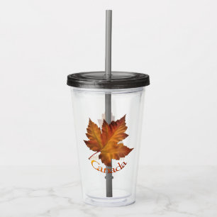 Canada Tumbler Personalisiert Autumn Canada gibt G Acryltrinkbecher