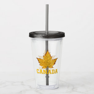 Canada Tumbler Personalisiert Varsity Canada Gifts Acryltrinkbecher