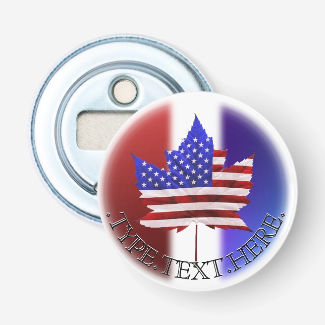 Canada USA Bottle Opener Personalisiert Souvenirs Flaschenöffner (Vorderseite)