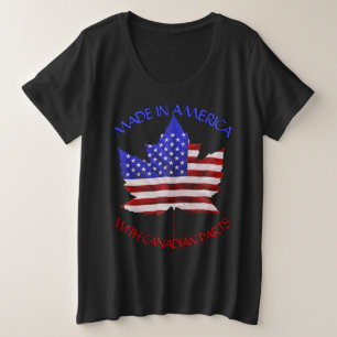 Canada USA Chemise Plus Taille T-shirts personnali