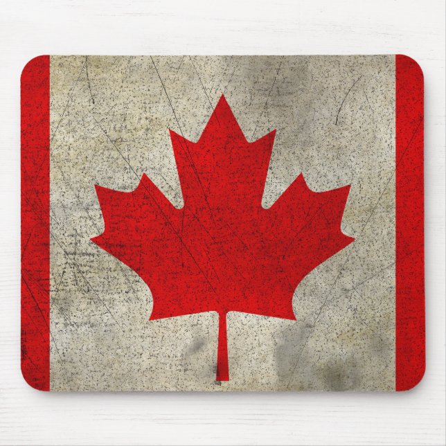 Canada Vintag Grunge Flag Mousepad (Vorne)