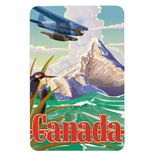 Canada Vintage Travel Poster Magnet