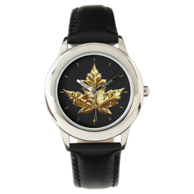 Canada Watch Gold Canada Souvenir Wrist Watch Armbanduhr (Vorderseite)