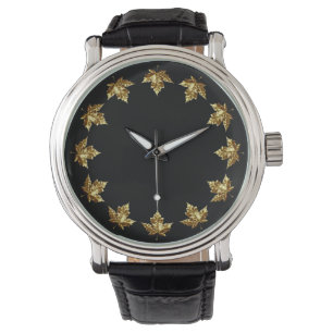 Canada Watch Gold Canada Souvenir Wrist Watch Armbanduhr