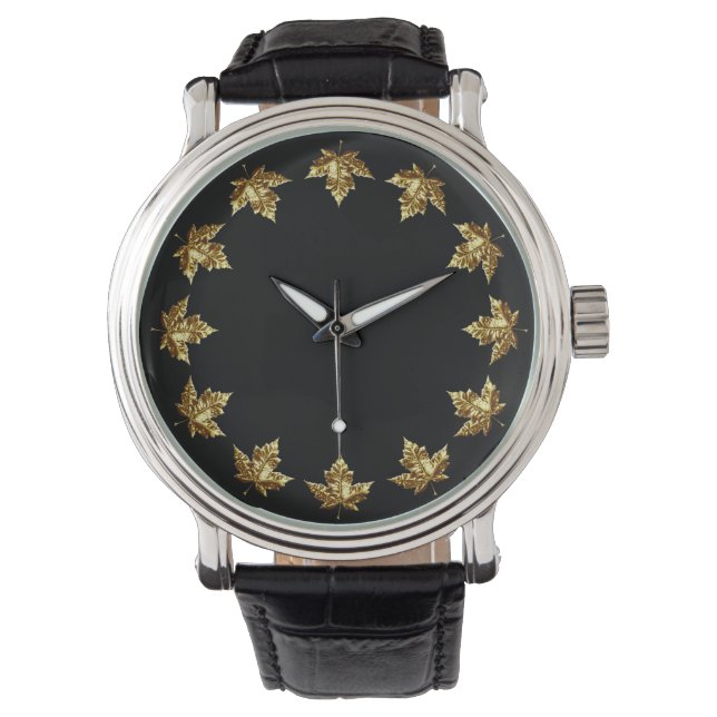Canada Watch Gold Canada Souvenir Wrist Watch Armbanduhr (Vorderseite)