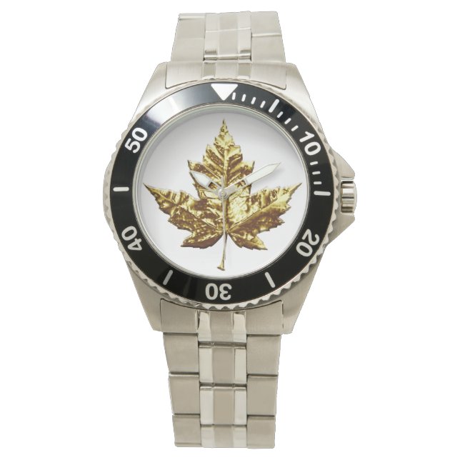 Canada Watch Gold Canada Souvenir Wrist Watches Armbanduhr (Vorderseite)