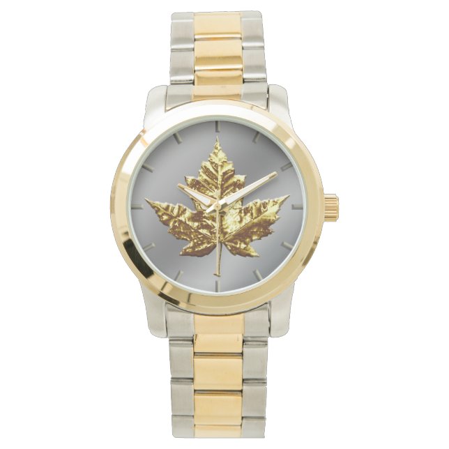Canada Watch Gold Canada Souvenir Wrist Watches Armbanduhr (Vorderseite)