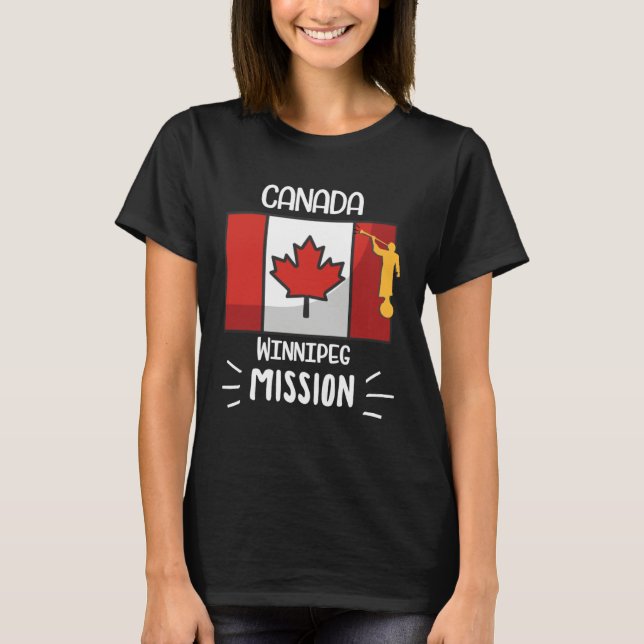 Canada Winnipeg Mormon LDS Mission Missionary T-Shirt (Vorderseite)